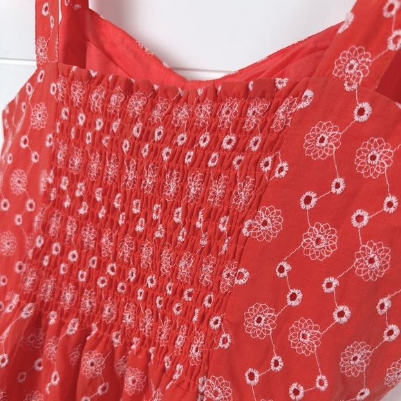 NWT Betsey Johnson Ditsy Eyelet Milk Maid Bustier Mini Dress Duberry - Picture 9 of 13